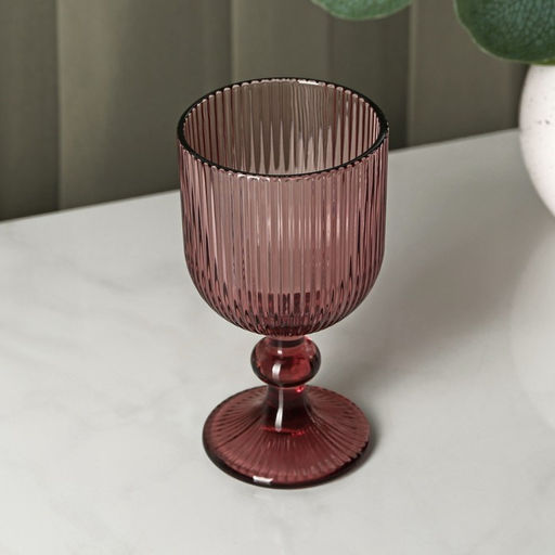 Бокалы для вина SL Home «Модерн», 250 мл, 8×14.5 см, набор 2 шт., стекло, розовые