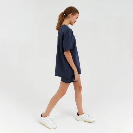 Костюм спортивный женский: футболка, шорты, MINAKU: Casual Collection, размер 42, графитовый