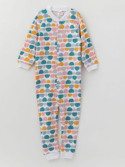 Комбинезон хлопковый без следа, цвет/камни - Lesi kids фото 3