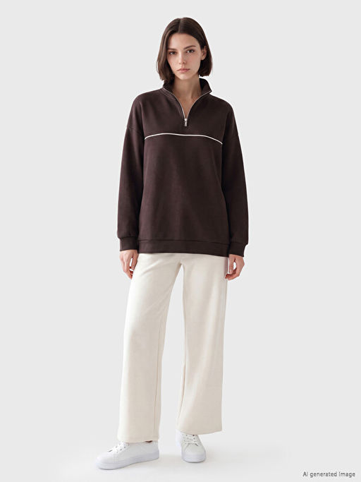 Soft Touch Oversize Kad?n Sweatshirt Tunik - Waikiki фото 2