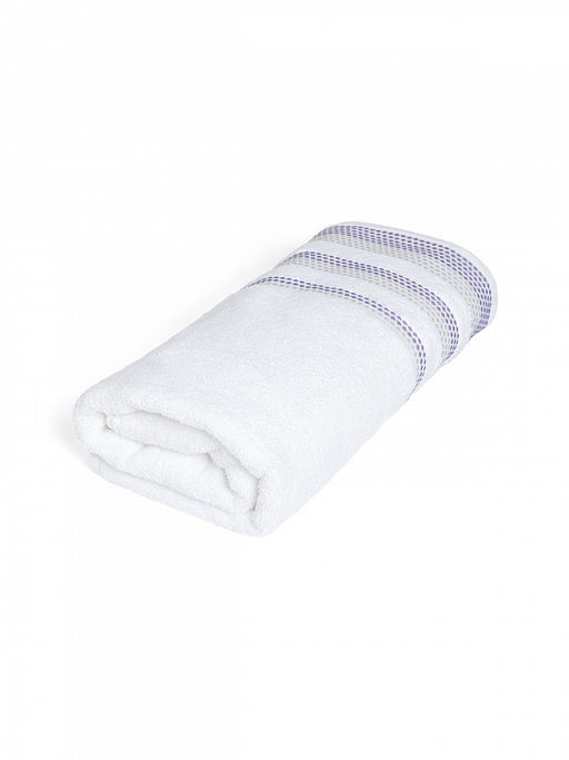 Полотенце махровое 70x140 белый махровая ткань - Lucky фото 2