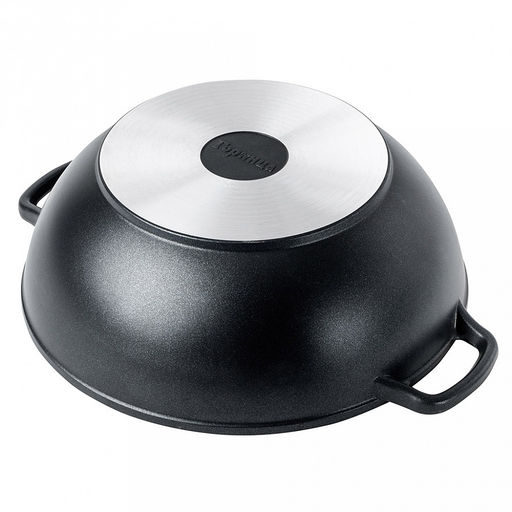 Казан с антипригарным покрытием 8л, д30см "Классик", h17см, s0,4см, литые ручки, стеклянная крышка с пароотводом, подарочная упаковка (Россия)