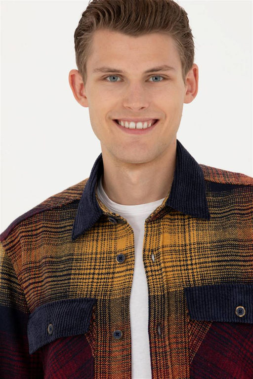 Мужская рубашка светло-хаки с длинным рукавом Неожиданная скидка в корзине - U.s. polo assn фото 2