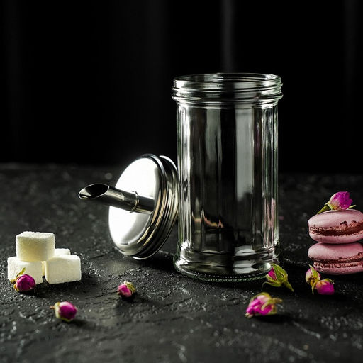 Сахарница «Глюкоза», 350 мл, 7.5×17 см, с дозатором стекло