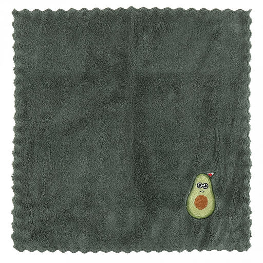 Салфетка для уборки 30х30см "Аавокадо друг", микрофибра, набор 3шт (Китай)
