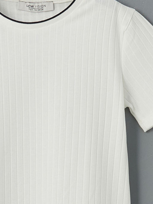 Bisiklet Yaka Dokulu Erkek ?ocuk Ti??rt