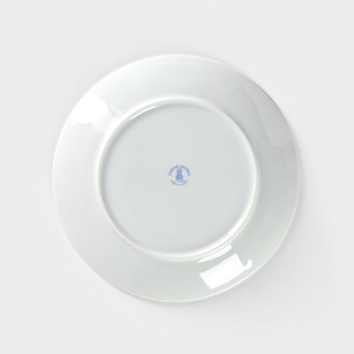 Тарелка Добрушский завод «Палитра», d=24 см, фарфор, белая