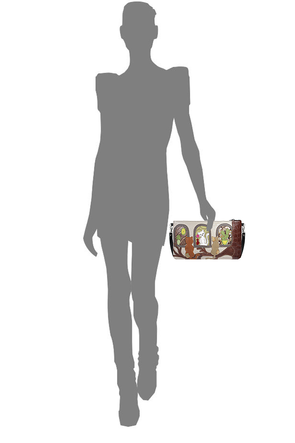 Сумка с аппликацией ДС-251-70 черный - Protege фото 3