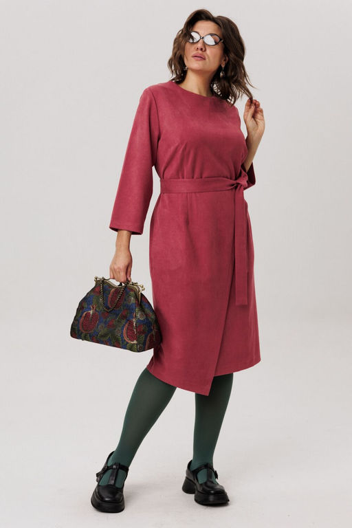 Платье ANELLI 1731 морозная вишня  фото 2