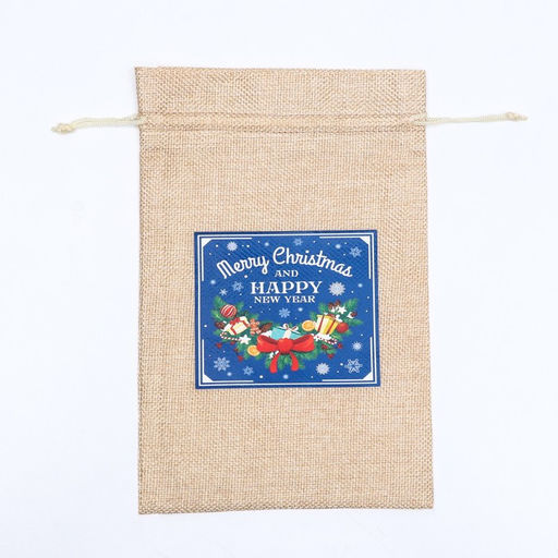 Цена за 5 шт. Мешок подарочный с термонаклейкой, 16 х 24 см - UPAK LAND фото 2