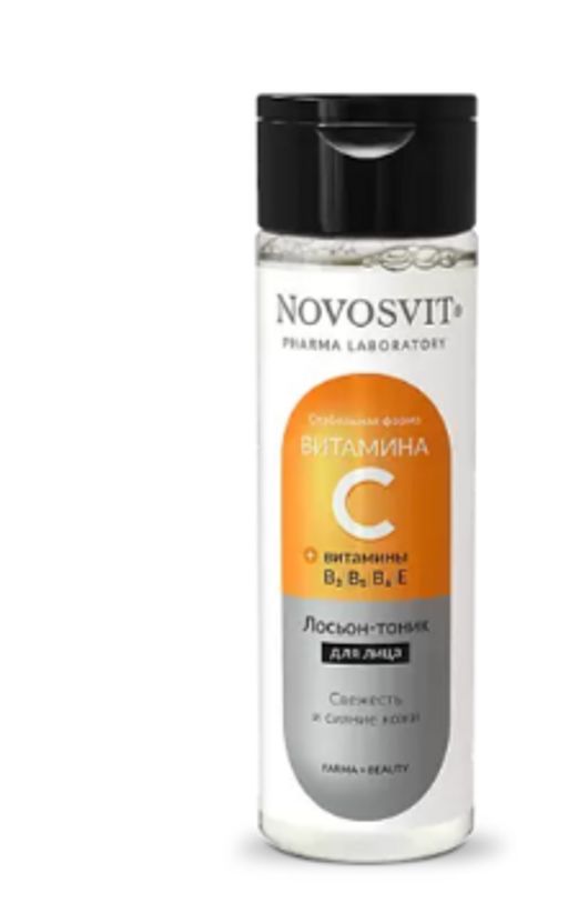 NOVOSVIT д/лица лосьон-тоник с Витамином С 200мл