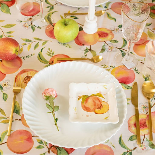 Скатерть «Доляна. Персики», 145×300 см