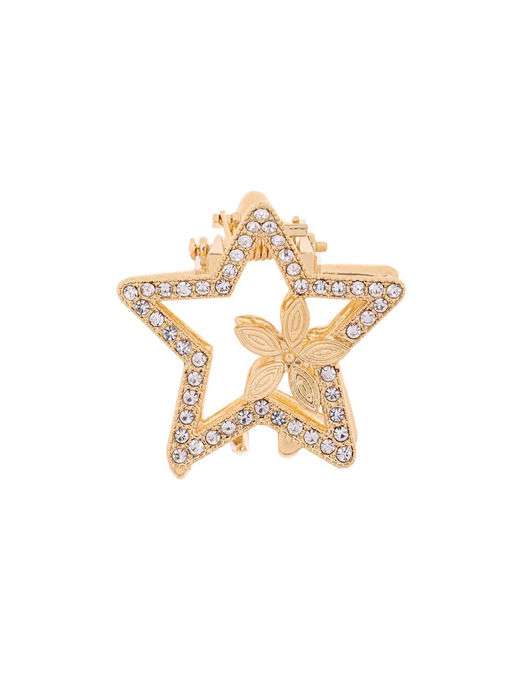 Крабик для волос «Флоранс», звезда, 3.5 см, золото