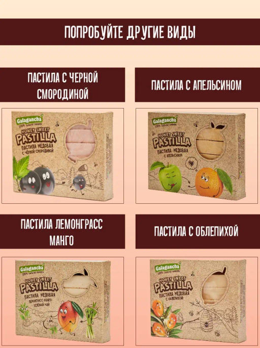 Пастила Pastilla медовая таежные ягоды 190г - Galagancha фото 4