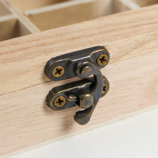 Шкатулка для росписи дерево «Прямоугольная со стеклянной вставкой», для творчества, декора, 12 отделений, 3.5×19×15 см