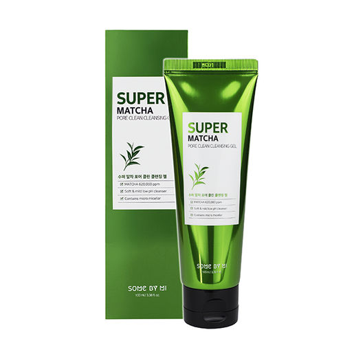 Some By Mi Super Matcha Pore Clean Cleansing Gel, 100ml - Гель для умывания с чаем матча