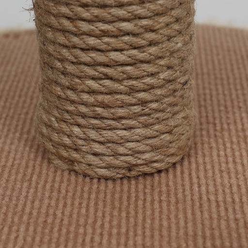 Домик для кошек с когтеточкой круглый, джут, 35 х 35 х 64 см, бежевый - Simaland фото 5