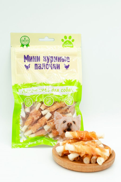 BIOHAUS Мини куриные палочки пакет 75 г, BHS039