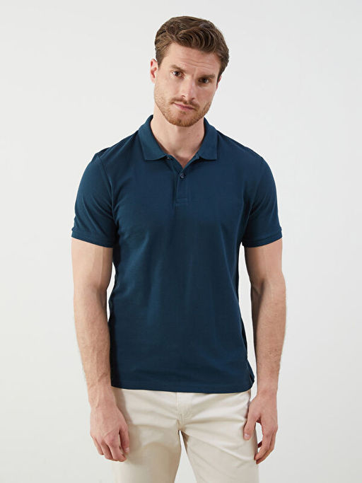 Polo Yaka K?sa Kollu Pike Erkek Ti??rt