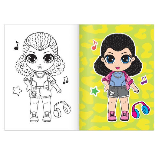 Цена за 2 шт. Раскраска «WOW Girls. Крутой стиль», формат А5, 12 стр.