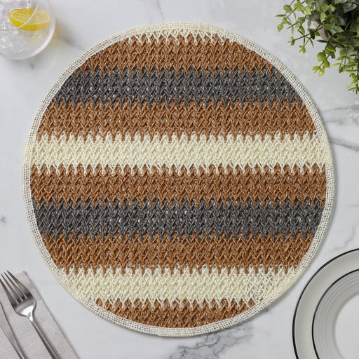 Салфетка сервировочная Доляна Vincula, d=38 см, цвет коричневый  фото 10