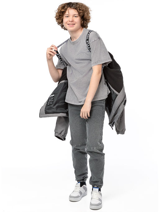 Куртка 4м3725 серый - Nikastyle фото 6