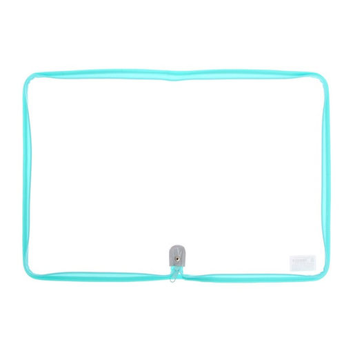 Папка пластиковая А4, 325 х 230 х 25 мм, молния вокруг, Calligrata Офис, ПМ-А4-01, 0.5 мм, прозрачная, Pastel, мятная  фото 5