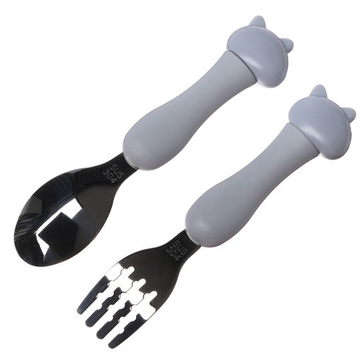 Набор детских столовых приборов в футляре Котята, вилка, ложка - Simaland фото 4