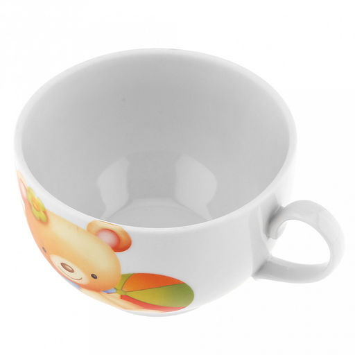 Чашка чайная фарфоровая "Любимые игрушки" 210мл, д8,5см, h6см, форма "Янтарь" (Россия)
