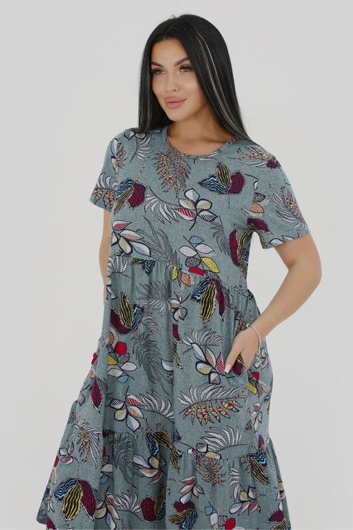 Платье женское арт. Пл-25 зеленое - Милана фото 5