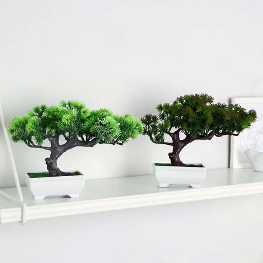 Бонсай искусственный в горшке «Хвойное дерево», 10.5×18 см, МИКС