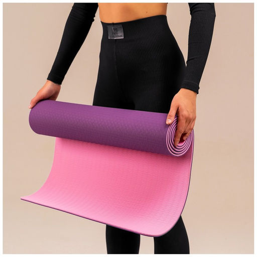 Коврик для йоги Sangh, нескользящий, 183×61×0.6 см, цвет фиолетовый