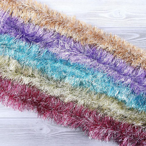 Цена за 10 шт. Мишура Снег d-10 см 200 см, микс - Зимнее волшебство фото 3