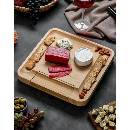 Набор для подачи сыра Маасдам, 4 ножа, бамбук - Simaland фото 4