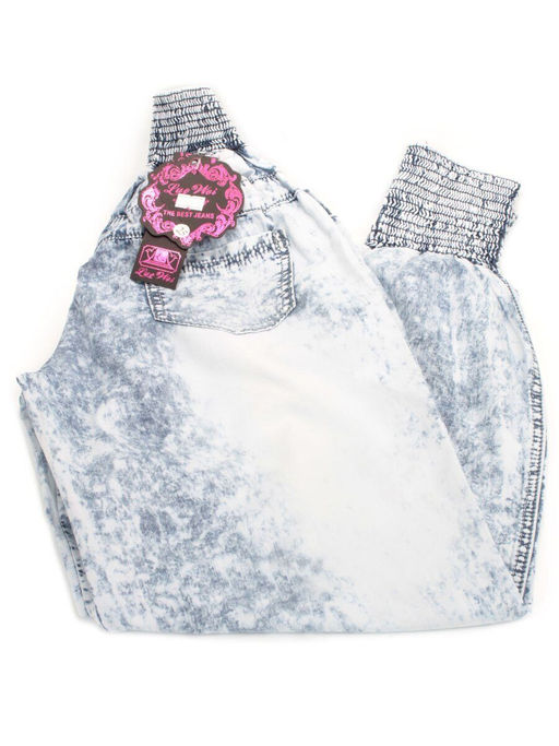 1122 LT. BLUE Брюки женские (95% хлопок, 5% эластан)