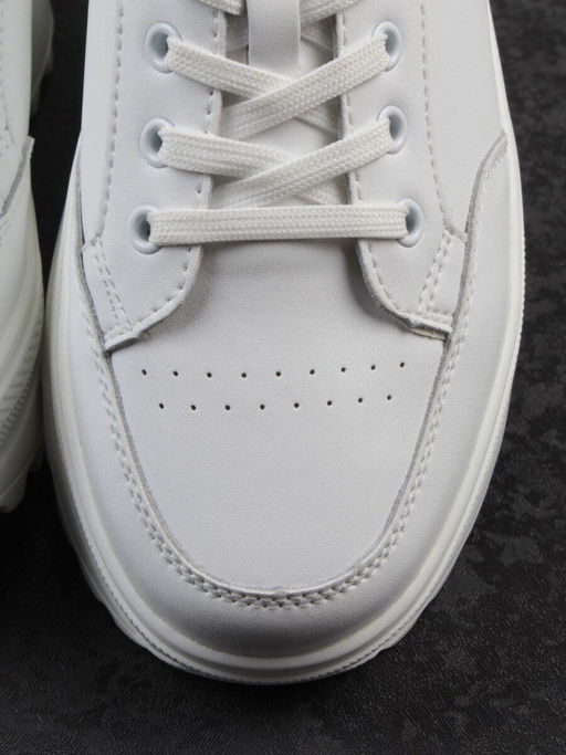 03-YC282-1 WHITE Кроссовки женские (натуральная кожа)