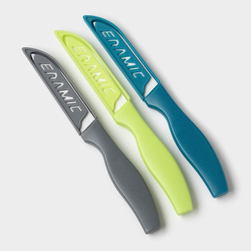 Нож кухонный керамический Керамик, лезвие 7,5 см, цвет МИКС - Доляна фото 9