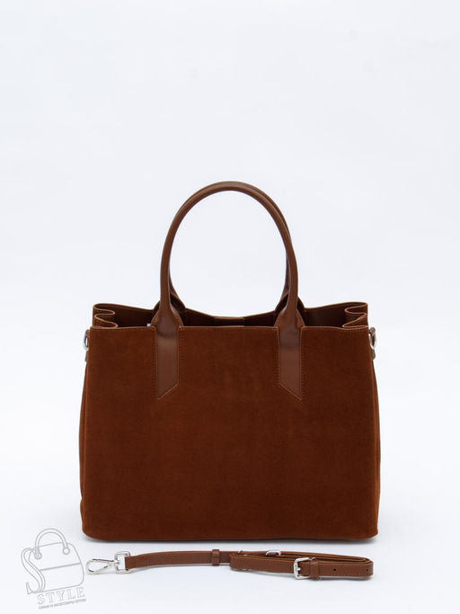 Сумка женская кожаная 1019M brown Polina&Eiterou