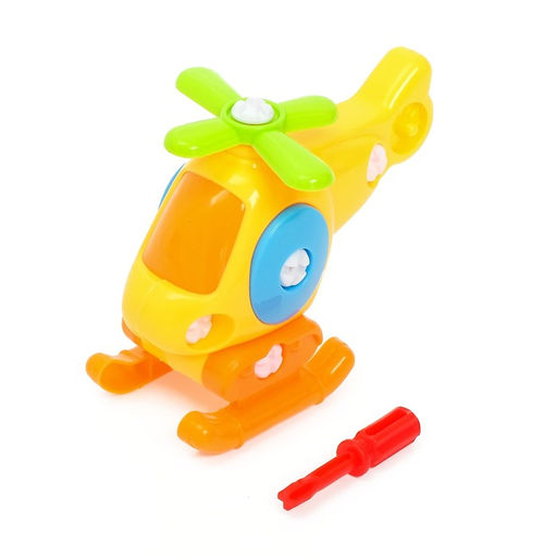 Пластмассовый конструктор для малышей Вертолётик, 16 деталей, цвета МИКС - Simaland фото 6