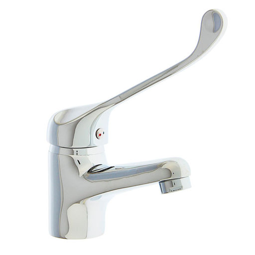 Смеситель для раковины Accoona A9041, однорычажный, с хирургической ручкой, хром