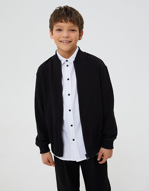 Тёмно-синий жакет-бомбер для мальчика 240256 - Bell bimbo фото 6