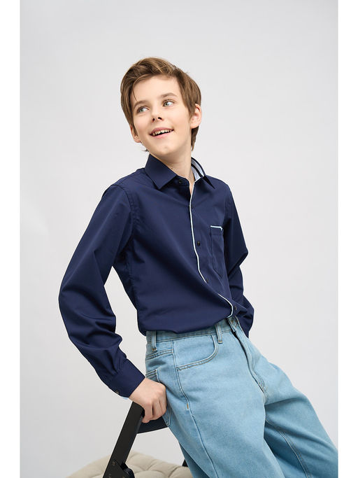 Рубашка темно синий NB62 - Nota bene фото 20