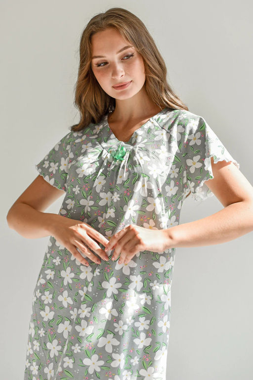 Сорочка ночная Полянка (рукав)  Хлопок 100% - Оптима фото 20