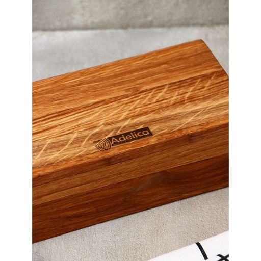 Подставка для специй деревянная Adelica, 4 секции, дуб