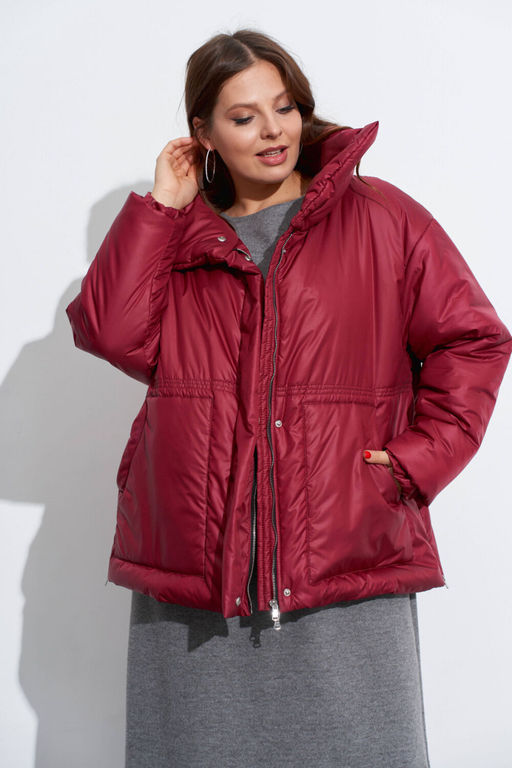 Куртка TEZA 5615 бордовый