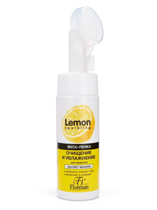 Floresan SPARKLING LEMON Мусс-пенка для умывания очищение и увлажнение, 170мл