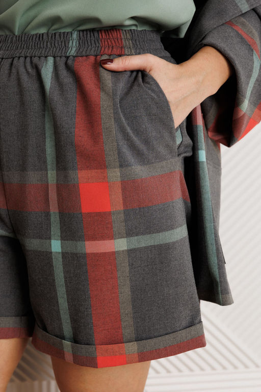 Костюм Mubliz 304 серая клетка