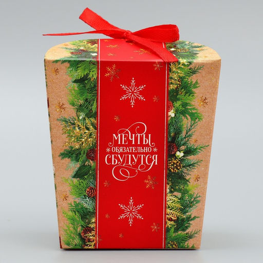 Цена за 5 шт. Бонбоньерка новогодняя «Мечты сбудутся», 7.5×8×7.5 см