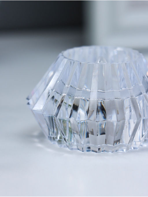 Цена за 2 шт. Светодиодная свеча LED - ночник RISALUX «В чаше», от батареек 3×LR1130, прозрачный, 6×6×4 см