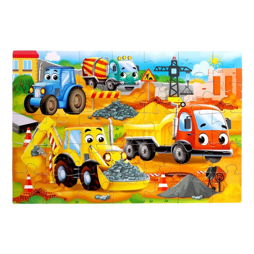 Пазлы Машины на стройке, 35 элементов - Puzzle time фото 2